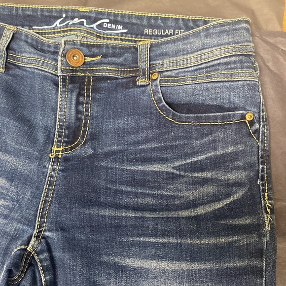 INC Blue Denim Jean International Concepts Shorts size 4. - Picture 2 of 6